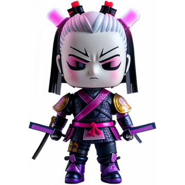 Neon Samurai toy art